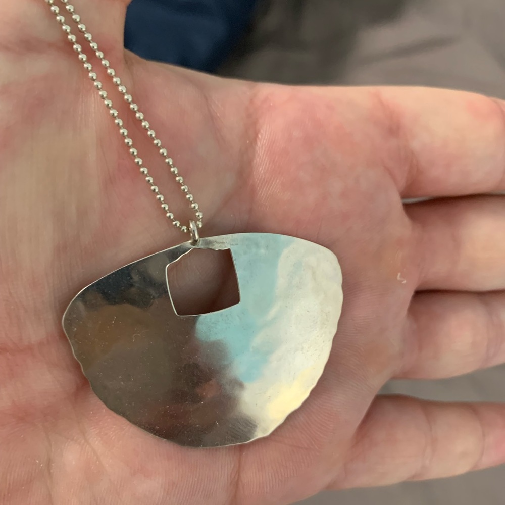 SILPADA "BIG DREAMER" HAMMERED STERLING SILVER PENDANT NECKLACE N2727